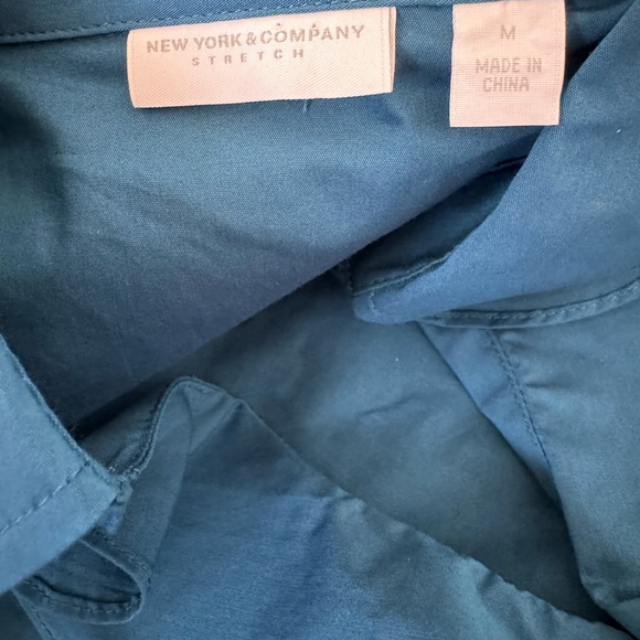 NY&Co ruffled blue blouse - Picture 2 of 4